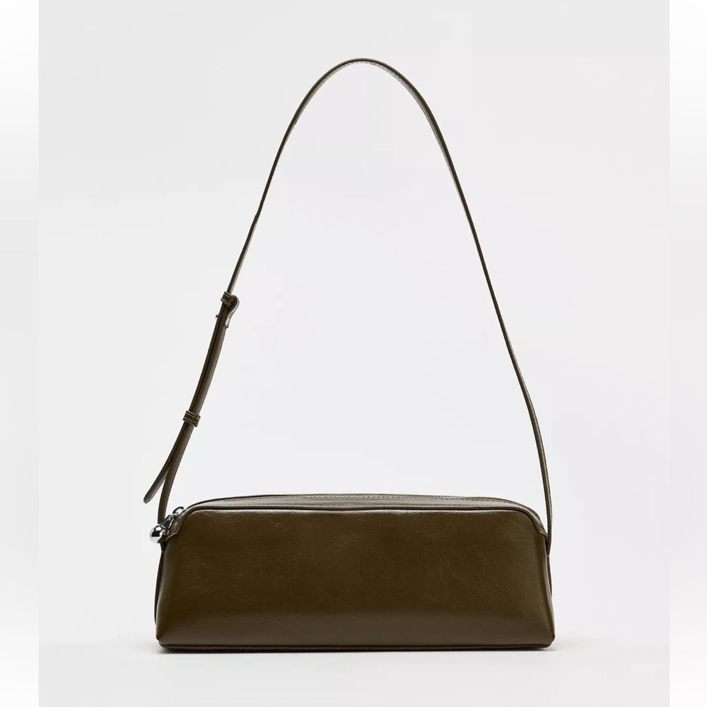 Zara Dark Green Shoulder Bag - Picture 4 of 4
